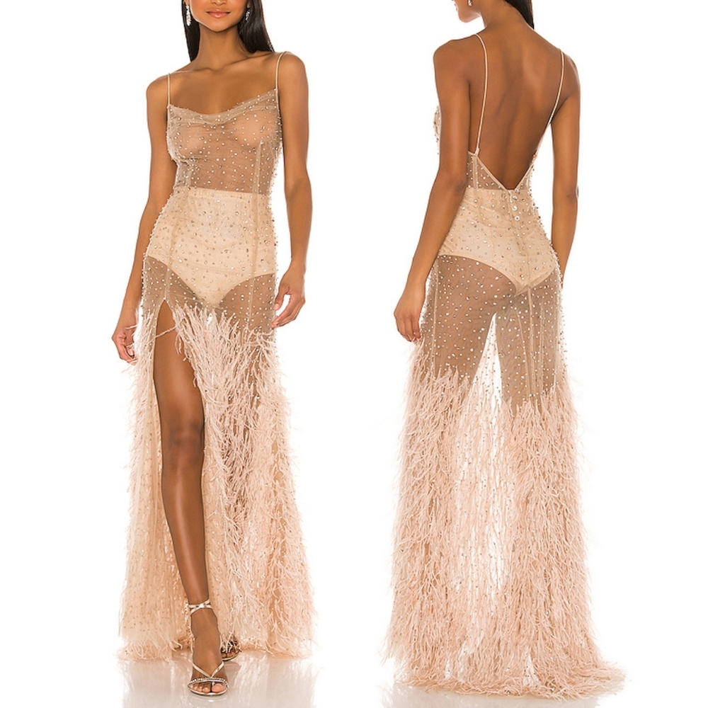 Reve Riche Mayrem Dress in Dusty Rose size 34 XS